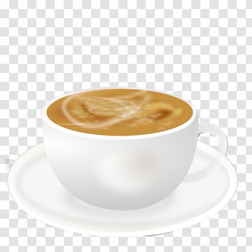 Coffee Ristretto Doppio Latte Cappuccino - Flat White - Delicious Tea Transparent PNG