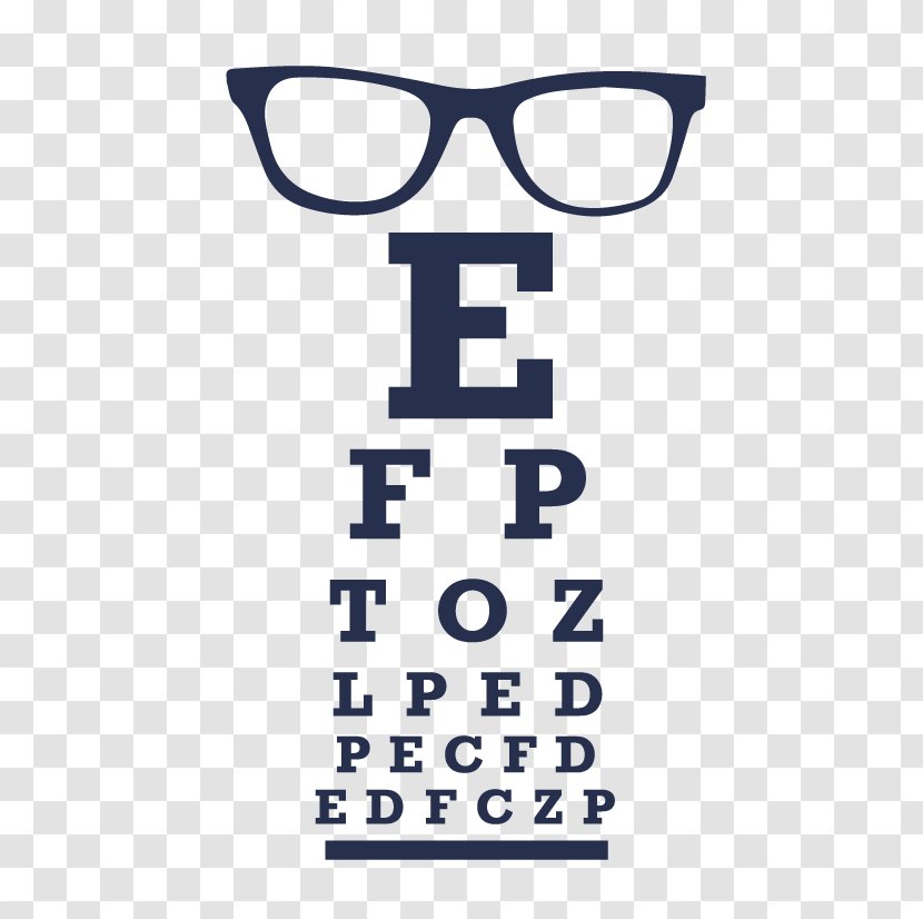Glasses Logo Eye Chart Font - Eyewear Transparent PNG