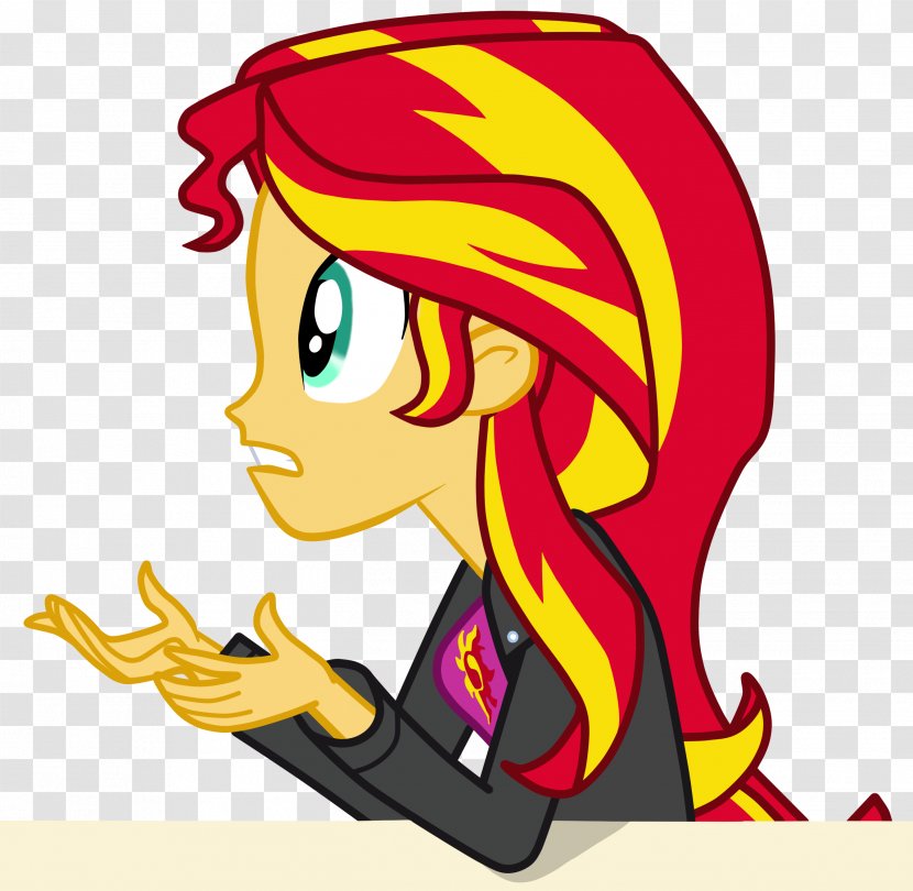 Sunset Shimmer Applejack My Little Pony Equestria - Artwork Transparent PNG