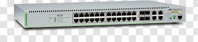 Power Converters Allied Telesis AT 9000/28POE Switch - Wireless Access Points - 28 PortsManagedStackable Computer NetworkComputer Transparent PNG
