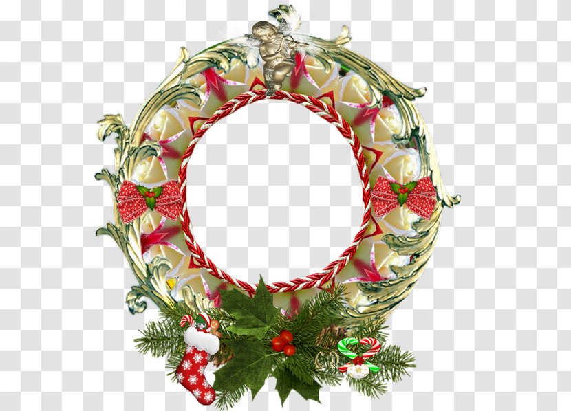 Christmas Ornament Wreath Flower - Decor - Inclusive Transparent PNG