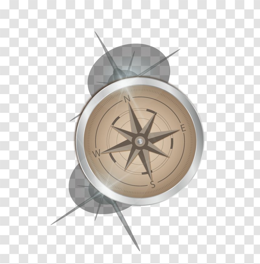 Compass Euclidean Vector Light Metal - Nostalgia Transparent PNG