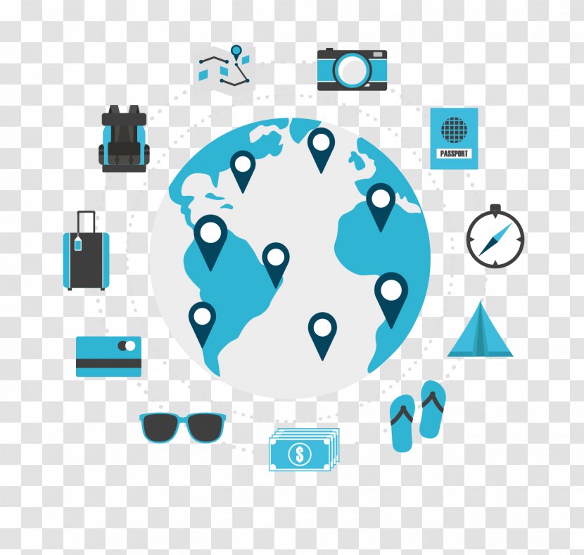 World Travel Backpack - Area - Figs Transparent PNG
