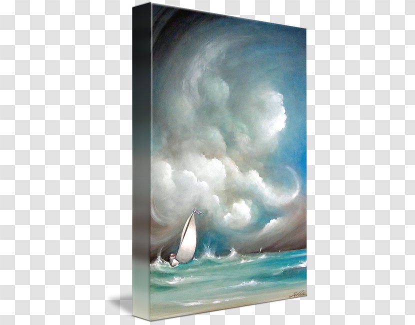Painting Gallery Wrap Picture Frames Modern Art Canvas - Stormy Sea Transparent PNG