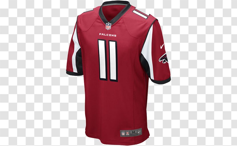 Atlanta Falcons NFL T-shirt Jersey Nike - Sleeve - Sports Uniform Muckup Transparent PNG