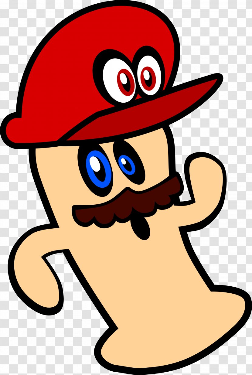 Super Mario Odyssey Kirby Nintendo Amiibo - Finger Transparent PNG
