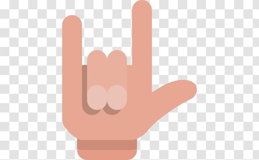 Gesture Hand - Heart - Rock And Roll Transparent PNG