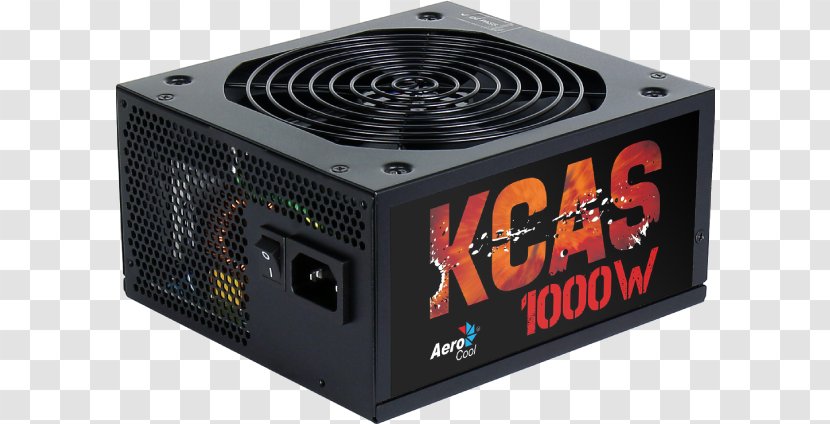 Power Supply Unit Computer Cases & Housings Converters 80 Plus AeroCool 1000W KCAS-1000M Modular - Electronic Device Transparent PNG