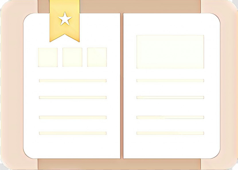 Yellow Beige Paper Product Transparent PNG