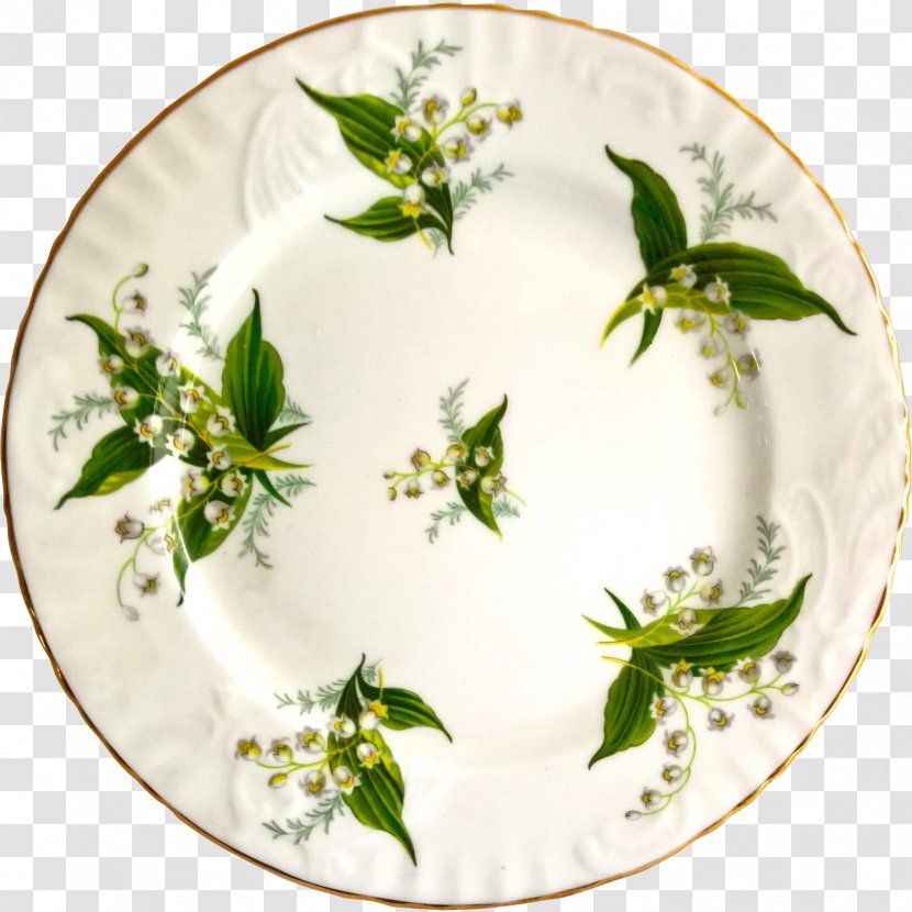 Tableware Platter Plate Flowerpot - Dishware - Lily Of The Valley Transparent PNG