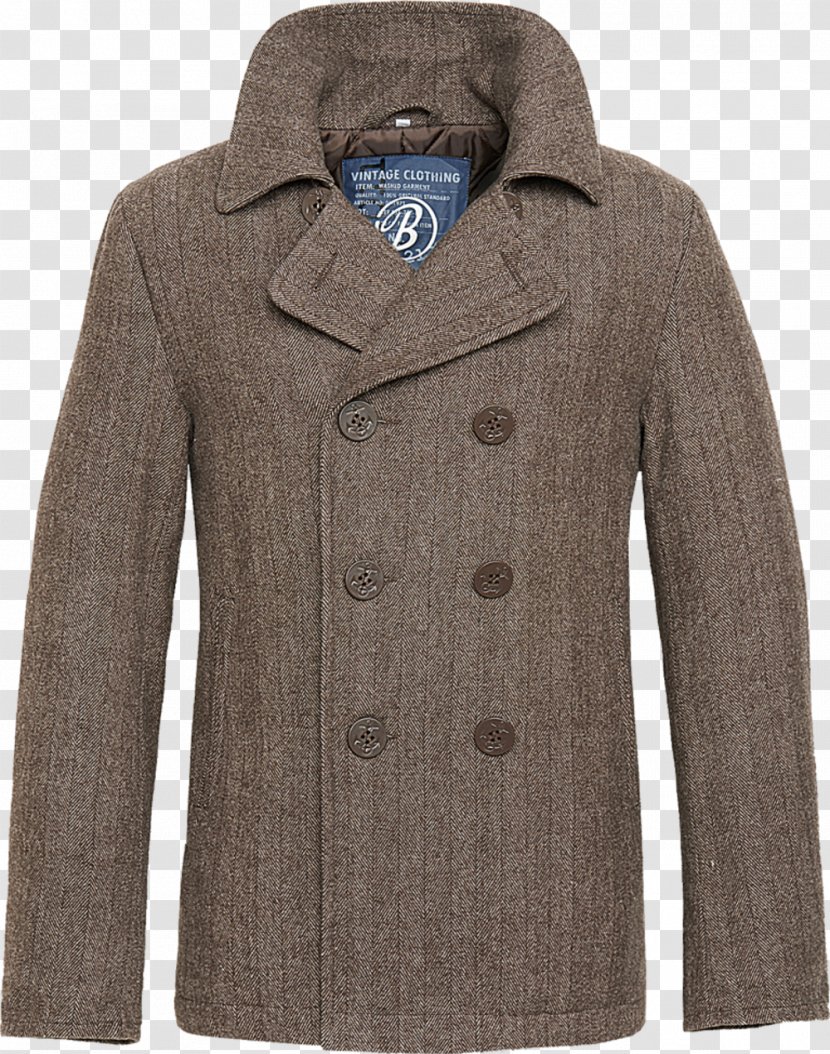 Pea Coat Jacket Herringbone Clothing Transparent PNG