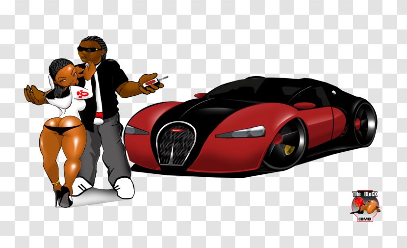 2010 Bugatti Veyron Cartoon Drawing - Comics Transparent PNG