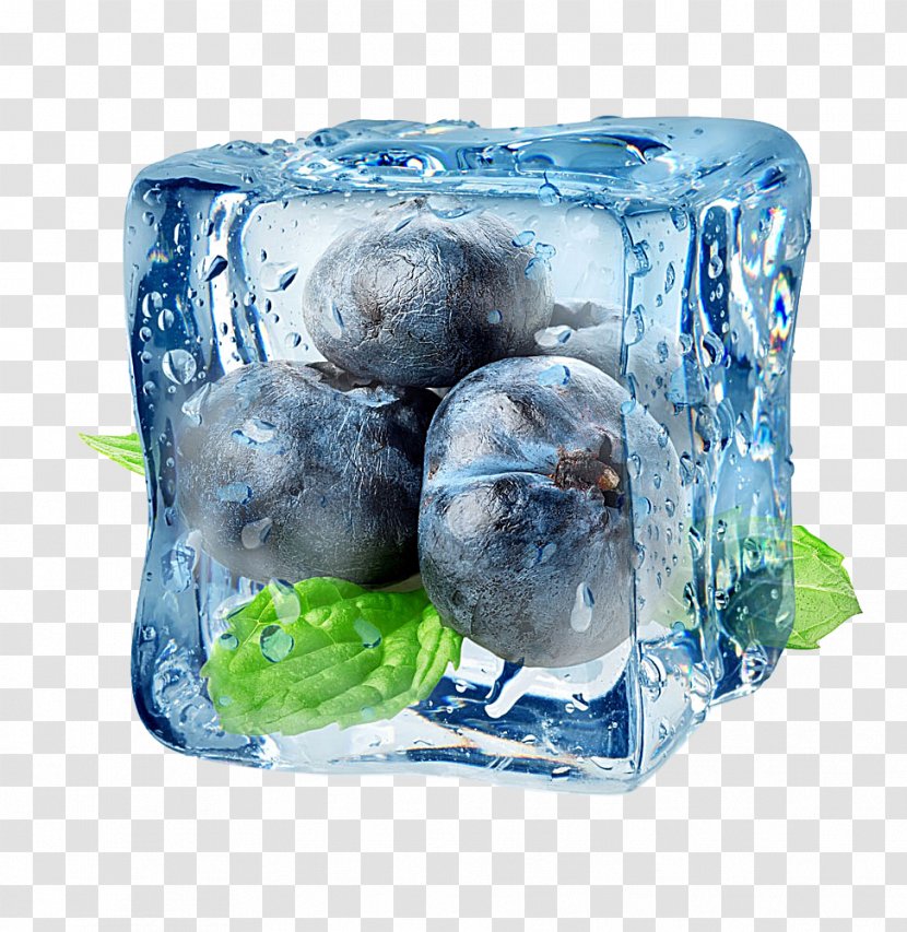 Juice Cream Electronic Cigarette Aerosol And Liquid Berry - Frozen Blueberries Transparent PNG