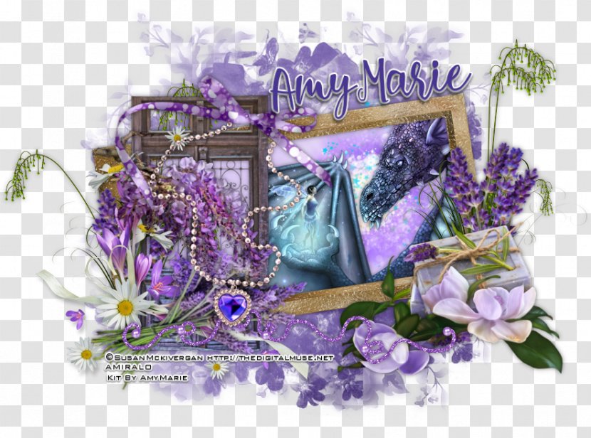 Floral Design English Lavender Flower Bouquet Purple - Lilac Transparent PNG