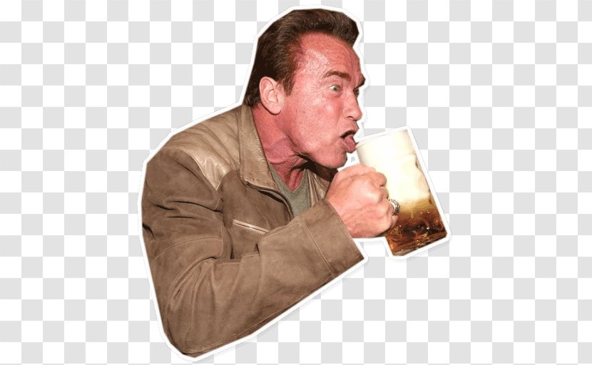 Arnold Schwarzenegger Predator Milk Is For Babies. When You Grow Up Have To Drink Beer. Sticker - Drinking Transparent PNG