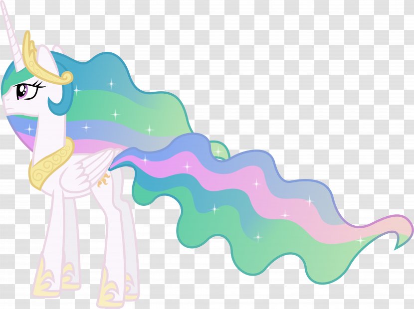Pony Princess Celestia Luna Crying - Winged Unicorn - Lonely Back Transparent PNG