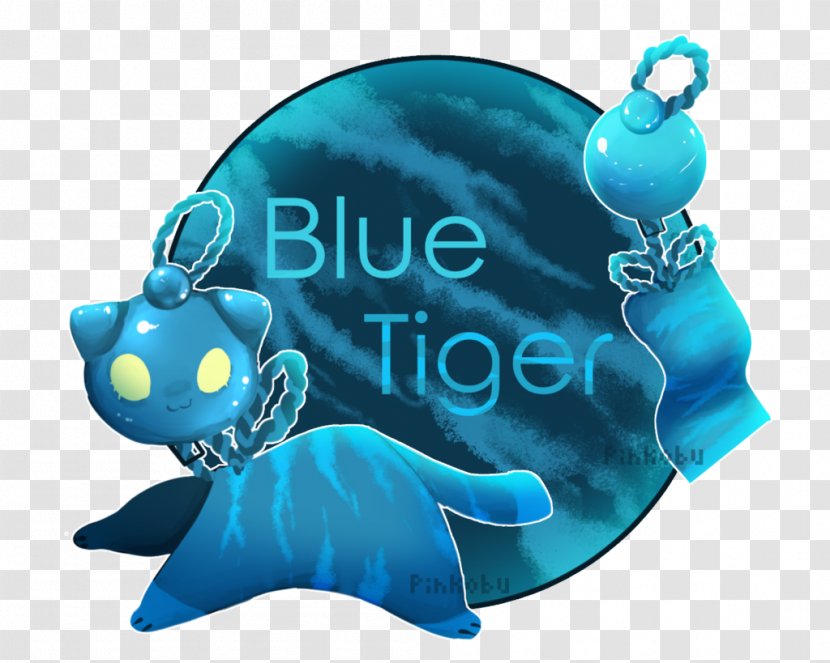 Marine Mammal Turquoise Font - Blue Tiger Transparent PNG