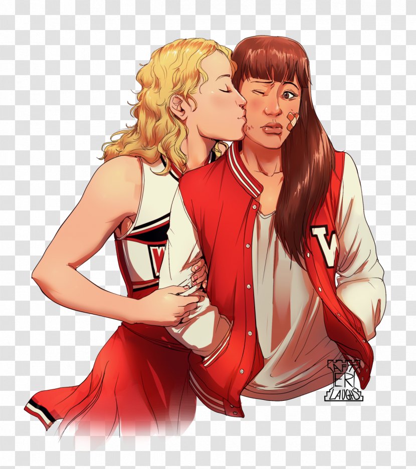 Glee Santana Lopez Brittany Pierce Quinn Fabray Rachel Berry - Cartoon - Fan Transparent PNG