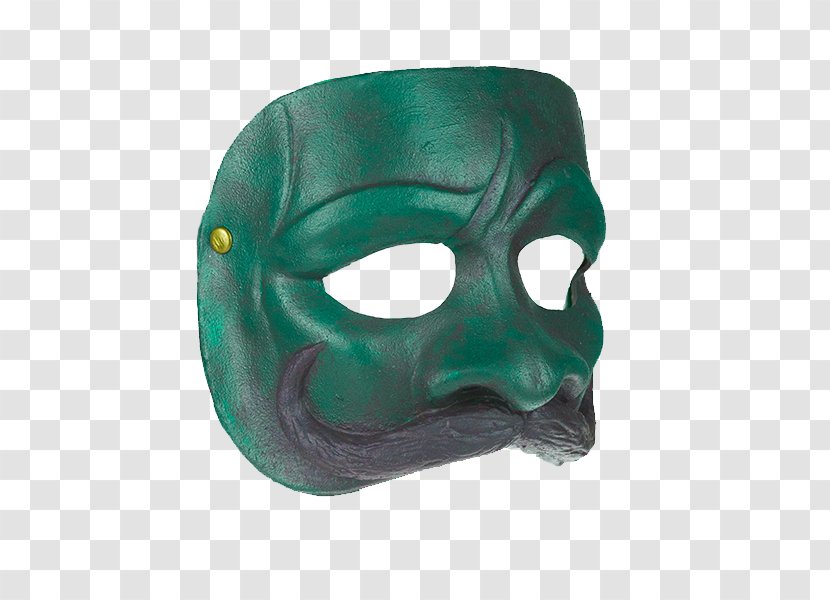 Turquoise Teal Mask Headgear - Clever Transparent PNG