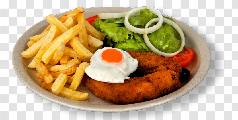 French Fries Full Breakfast Chicken And Chips Fish St. Lawrence Coffee - American Food - Batata FRITA Transparent PNG