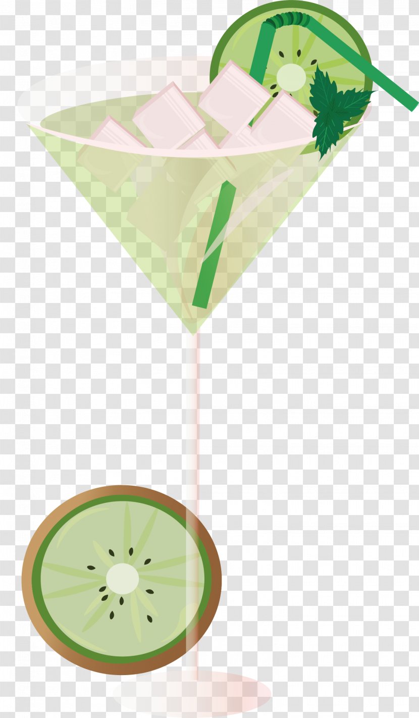 Cocktail Garnish Juice Martini Fruit - Leaf - Kiwi Transparent PNG