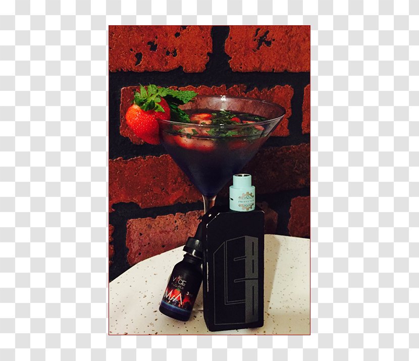 Liqueur Wine Glass Still Life Photography - Strawberry Splash Transparent PNG