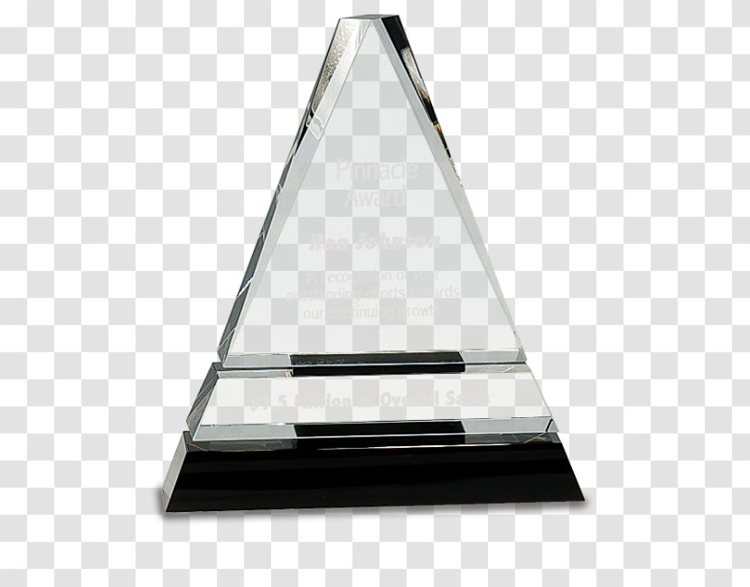 Crystal Award Glass Engraving Plaquette - Trophy Transparent PNG