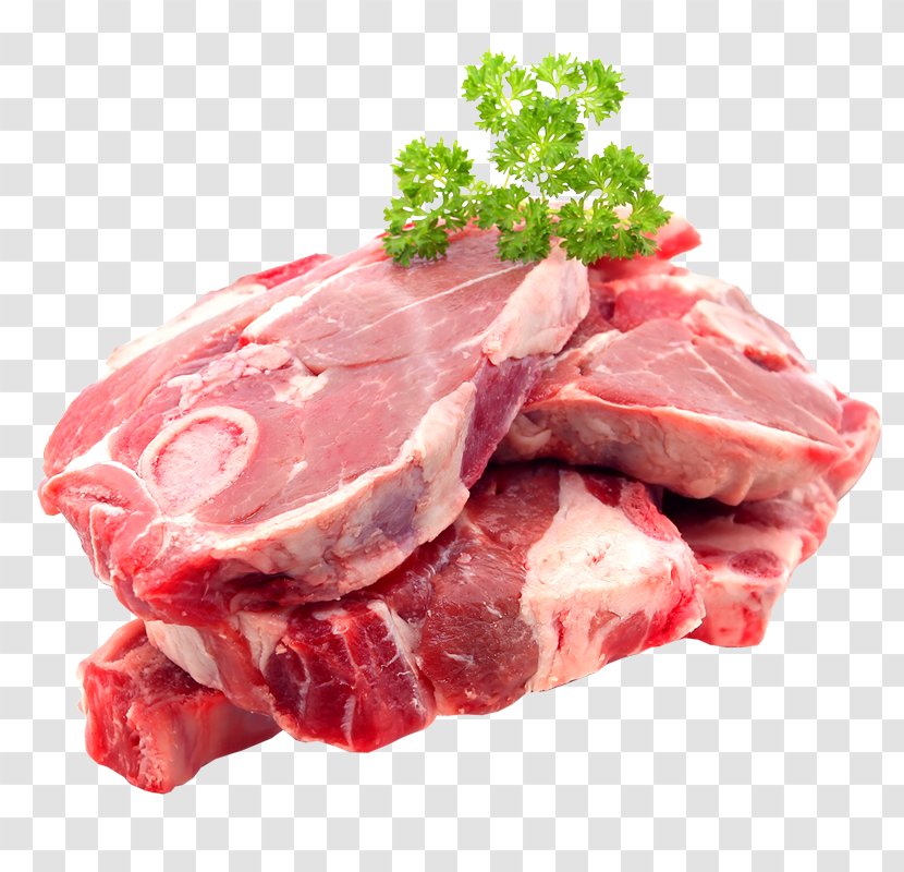 Meat Chop Venison Rib Eye Steak Lamb And Mutton Bacon - Silhouette Transparent PNG