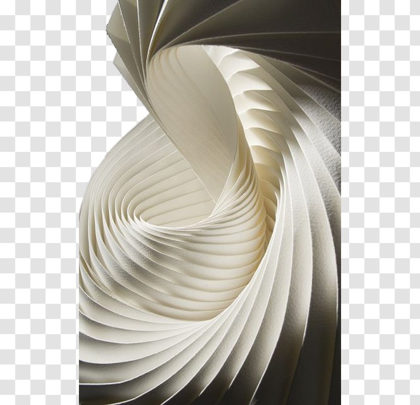 Paper Untitled (Bird) Sculpture Watercolor Painting Art - Craft - FanShaped Spiral Folding Creative Architectural Design Transparent PNG