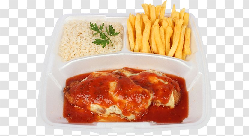Parmigiana Milanesa Currywurst Lunch Recipe - Meal - Marmitex Transparent PNG