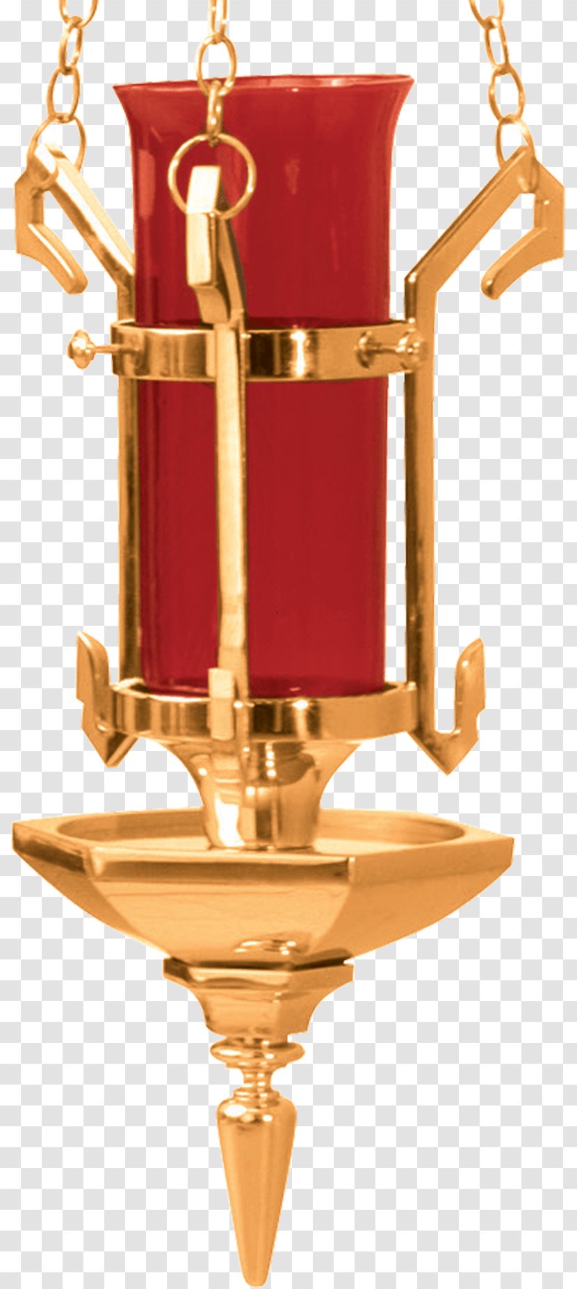 Brass 01504 Trophy - Sanctuary Lamp Transparent PNG