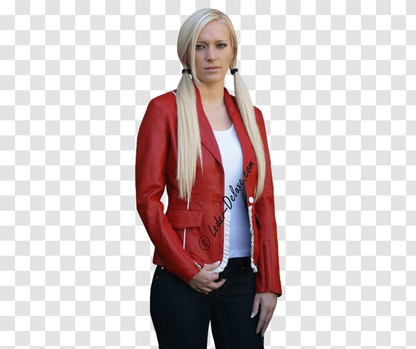 Blazer Leather Jacket Sport Coat - Red Transparent PNG