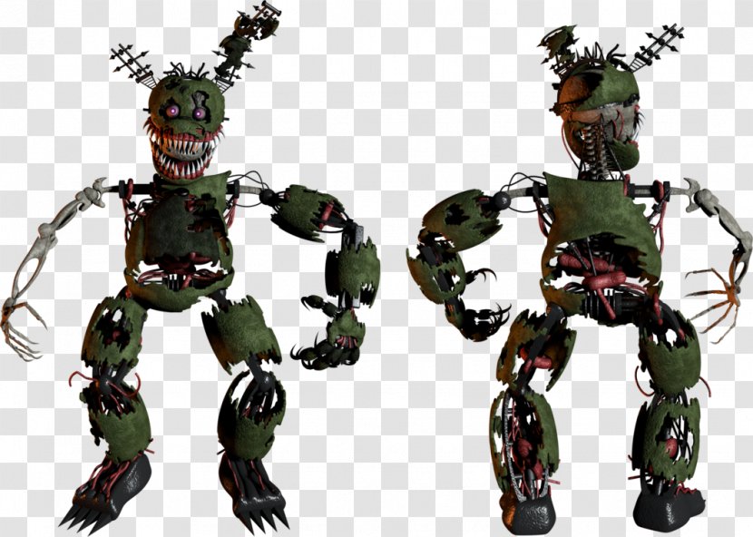Five Nights At Freddy's 3 Nightmare Animatronics Reddit Military Robot - Deviantart - Fnaf World Freddy Transparent PNG