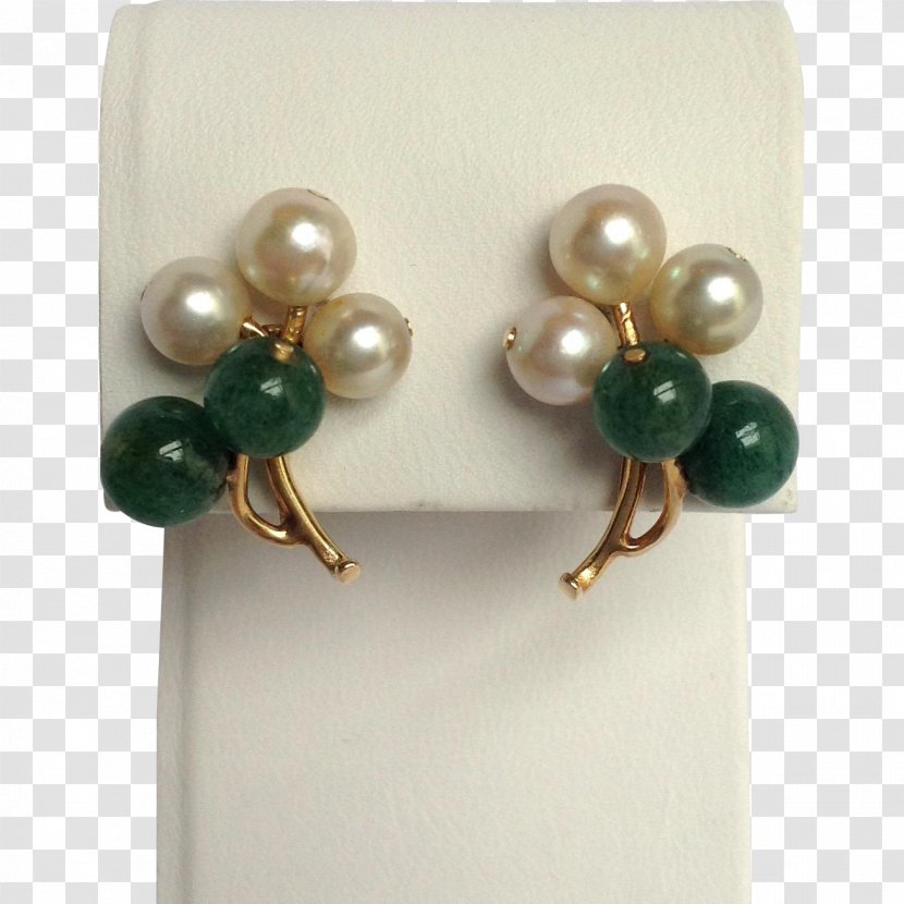 Pearl Earring Body Jewellery Emerald Transparent PNG