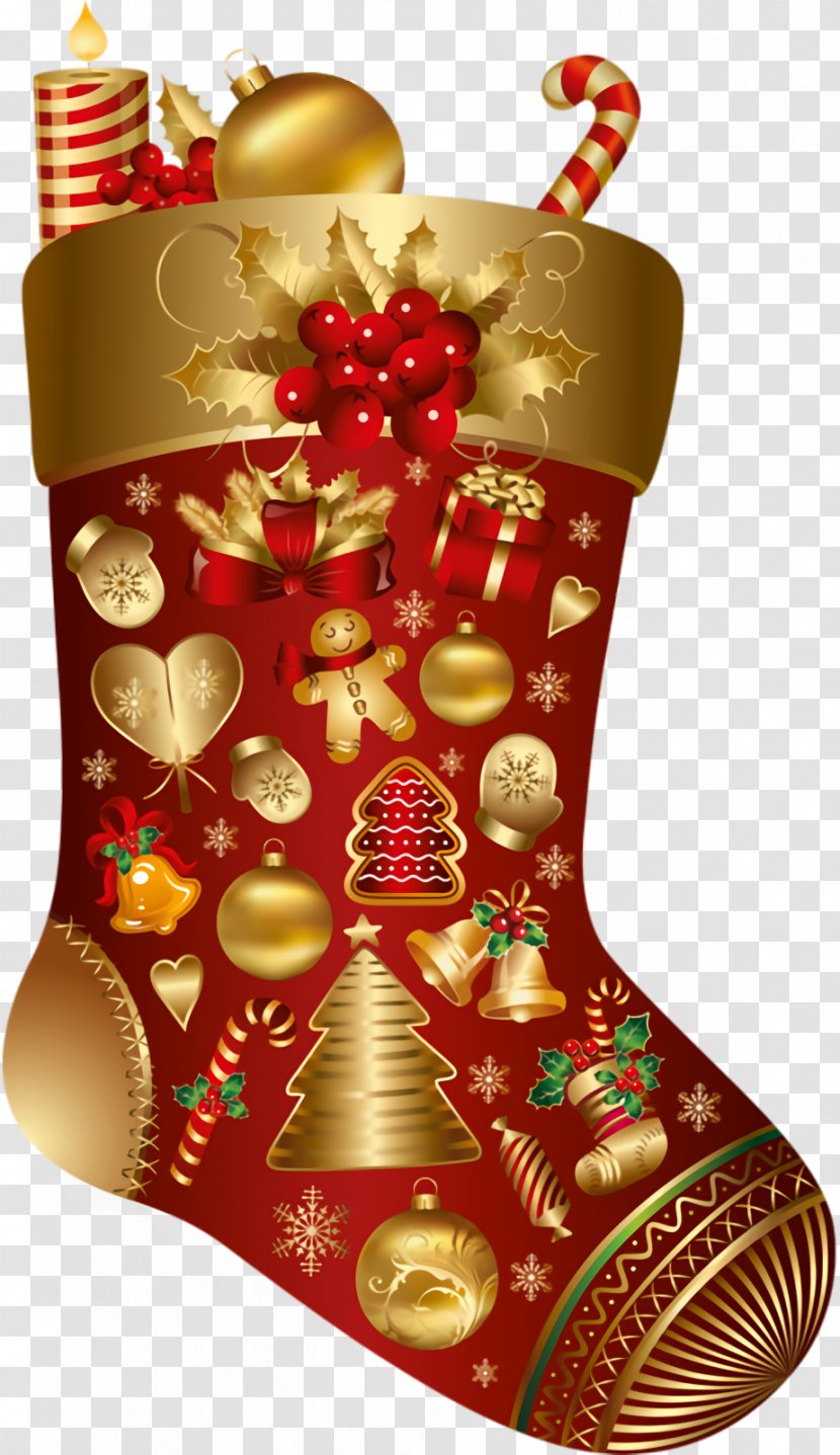 Christmas Stocking Socks - Footwear - Interior Design Holiday Ornament Transparent PNG