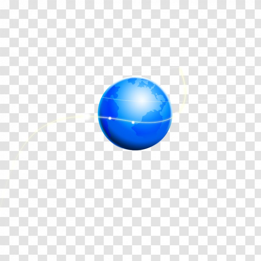Earth Globe Sphere - Blue - Model Transparent PNG
