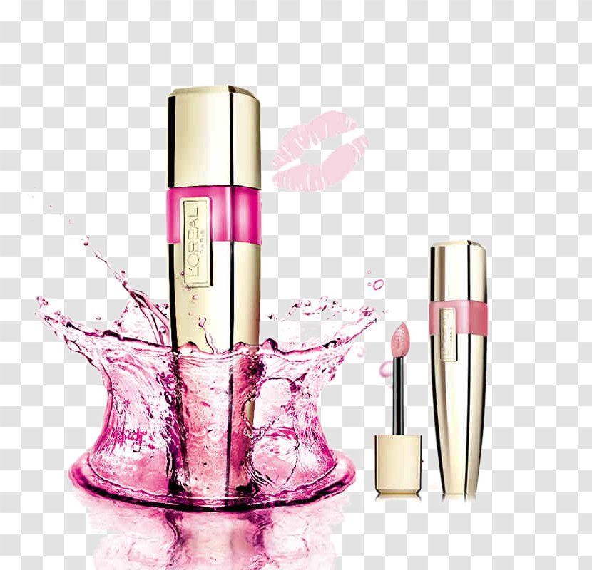 Lip Balm LOrxe9al Lipstick Gloss - Moisturizer - Water L'Oreal Paris Makeup Milk Transparent PNG