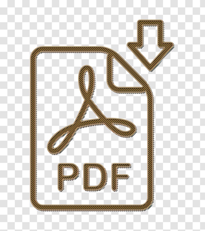 Document Icon Download File - Pdf - Sign Symbol Transparent PNG