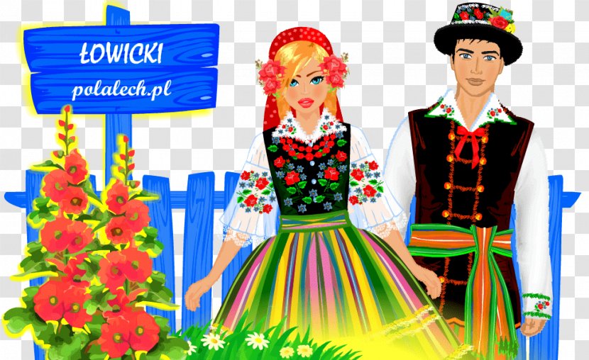 Łowicz Strój łowicki National Costumes Of Poland Mazovia Folk Costume - Buty Transparent PNG