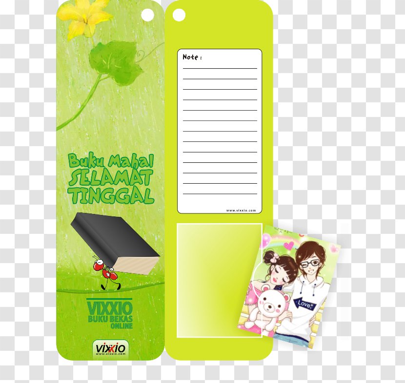 Paper Book Review Bookmark - Yellow Transparent PNG