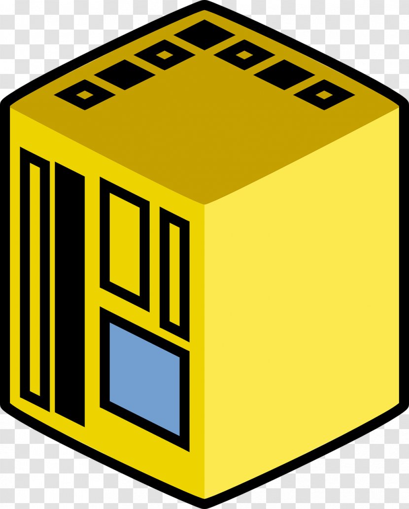 Mainframe Computer Server Icon - Signage - Yellow Transparent PNG
