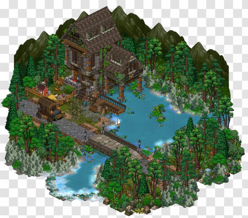 Habbo House Building Room Game - Water Resources - Old Transparent PNG