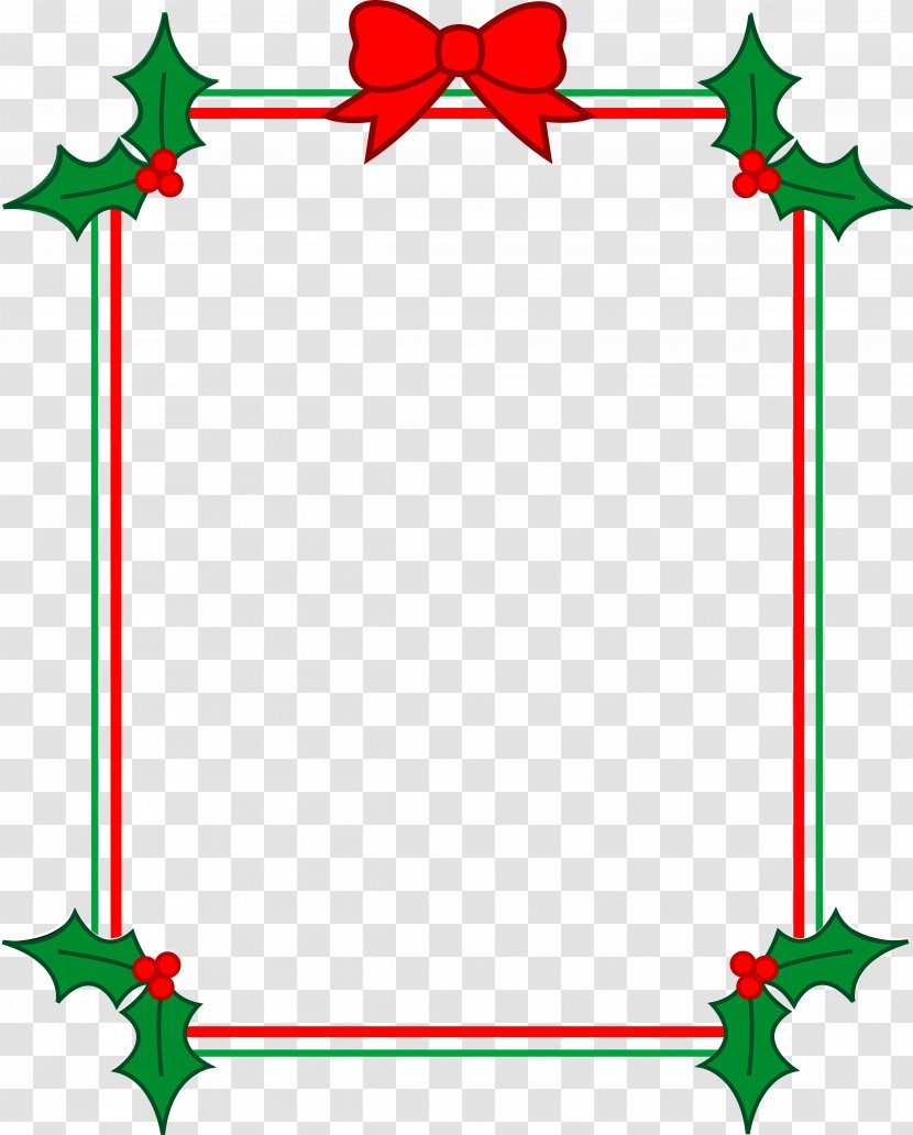 Christmas Holiday Clip Art - Tree - Simple Frame Transparent PNG
