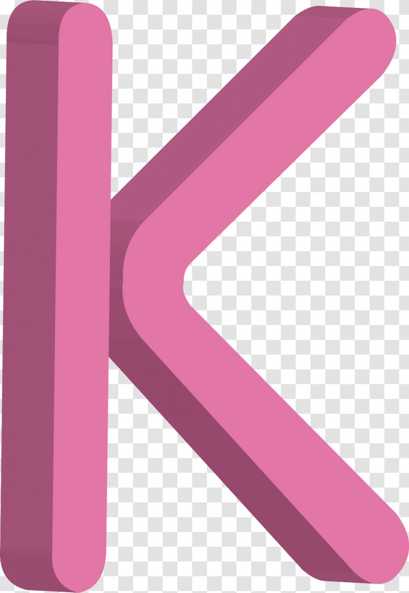 Letter K Computer File - Text - Pink Transparent PNG