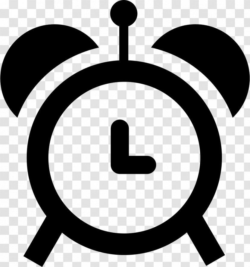 Alarm Clocks Device - Black And White - Clock Transparent PNG