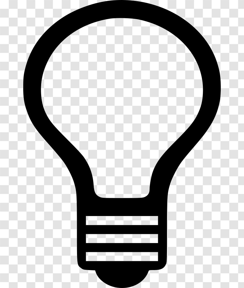 Clip Art Product Design Line - Black And White - Bulb Board Transparent PNG