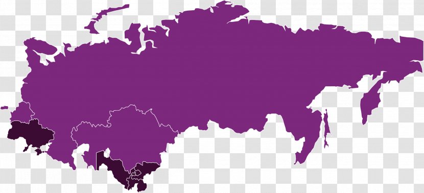 Europe Russia Blank Map - Mapa Polityczna Transparent PNG
