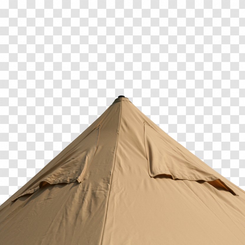 Khaki Beige Brown Tent Angle - Pyramid Transparent PNG