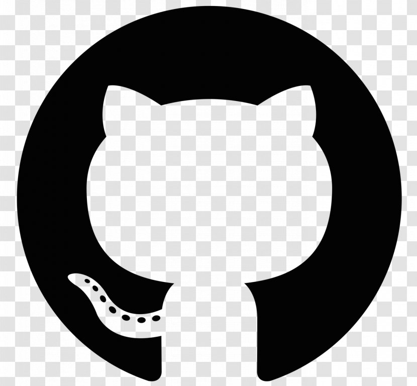 GitHub Logo Source Code - Black And White - Github Transparent PNG