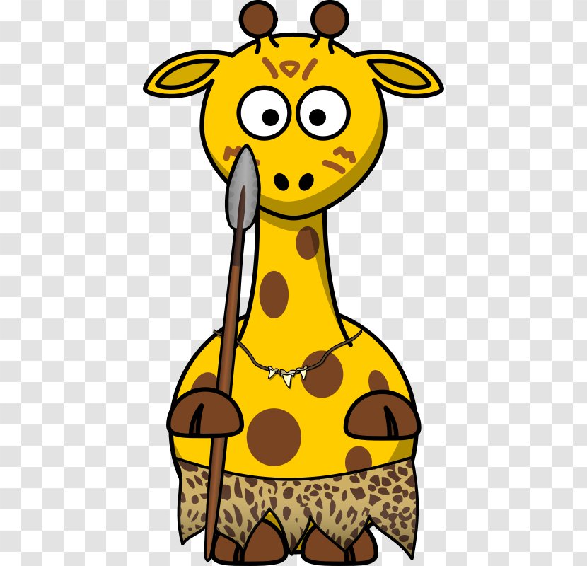 Giraffe Cartoon Clip Art - Public Domain - Girraffe Transparent PNG